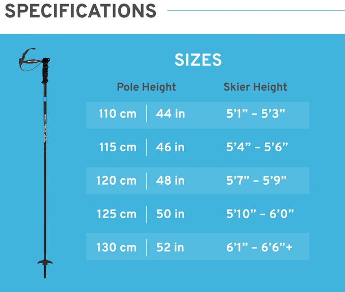 Pole Size Chart